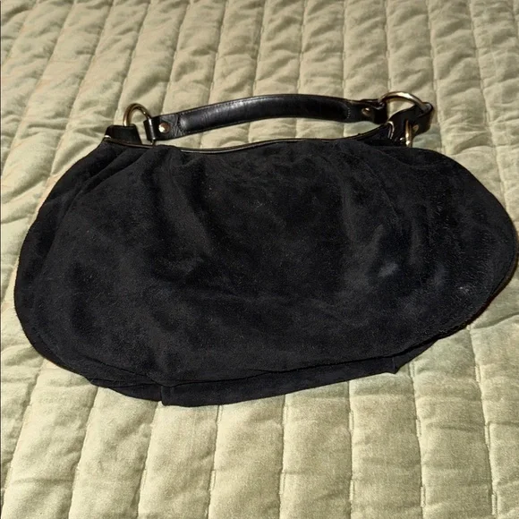 Juicy Couture Black Shoulder Bag with Heart Accent - Picture 3 of 7